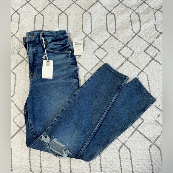 NWT Good American 8/29 Good Curve Skinny jeans-distressed-super cute! - Picture 2 of 5